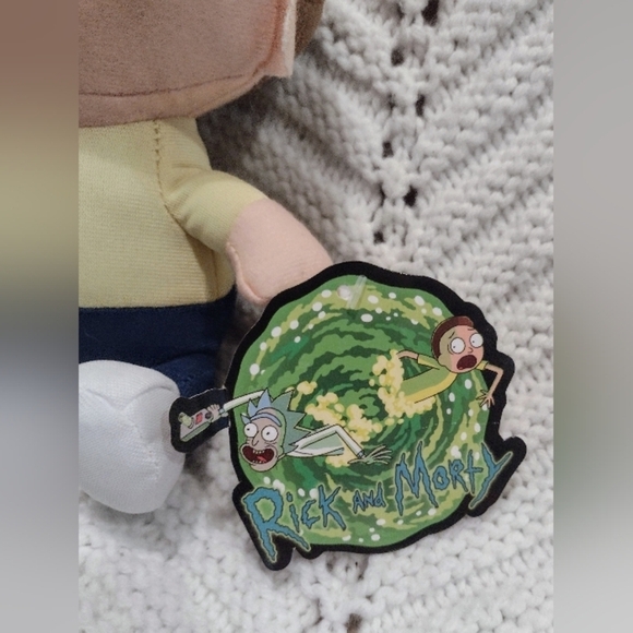 Morty Plush Toy Factory Adult Swim NEW Stuffed Doll 7" Rick And Morty - Picture 4 of 7